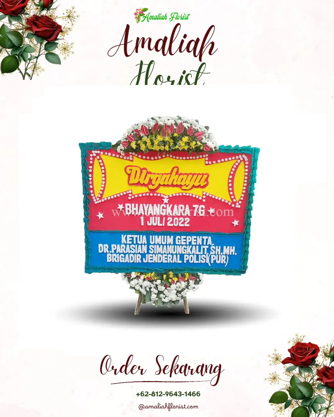 Papan Bunga HUT Ulang Tahun Sejangkung